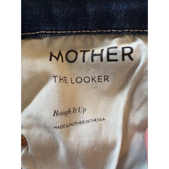 Mother The Looker Mid RIse Skinny Jeans Rough It Up Distressed Size 30 - Picture 12 of 14